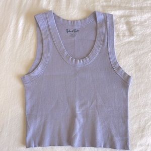 John Galt Purple Cropped Tank